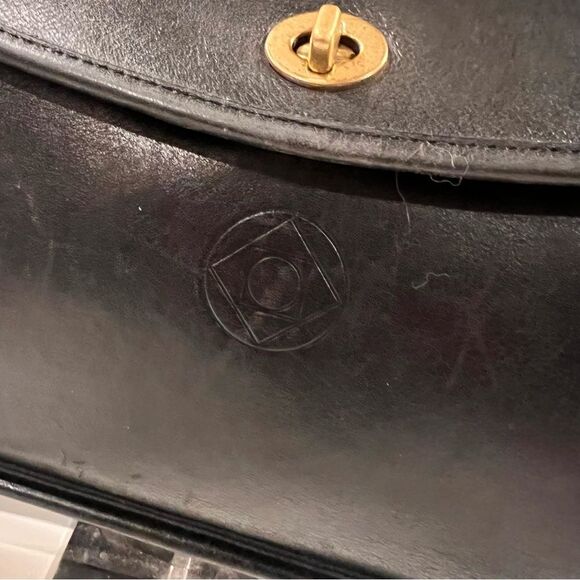 RARE Coach Vtg Leather Messenger Briefcase Satchel unlined - Picture 5 of 15